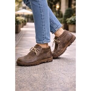 Ferrini New Booties Size 9B GENUINE LEATHER Rogue Mocha Loafers Women's 63722-14